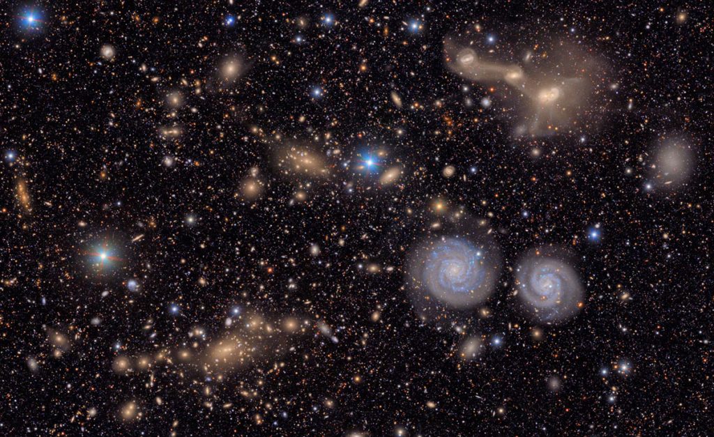 Una sección del cúmulo de Virgo mostrada por el nuevo telescopio - 