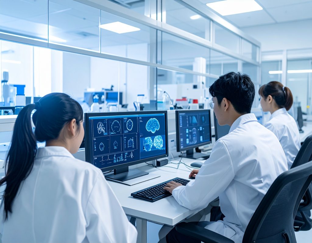 Científicos en un laboratorio
