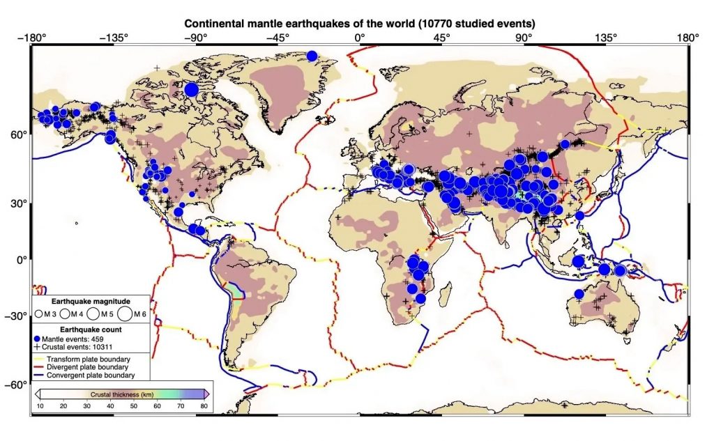 Mapa global de sismos
