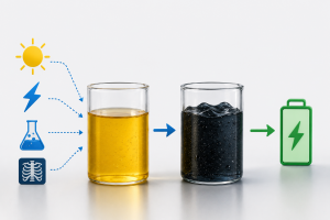 Imagen de cómo el líquido almacena energía.