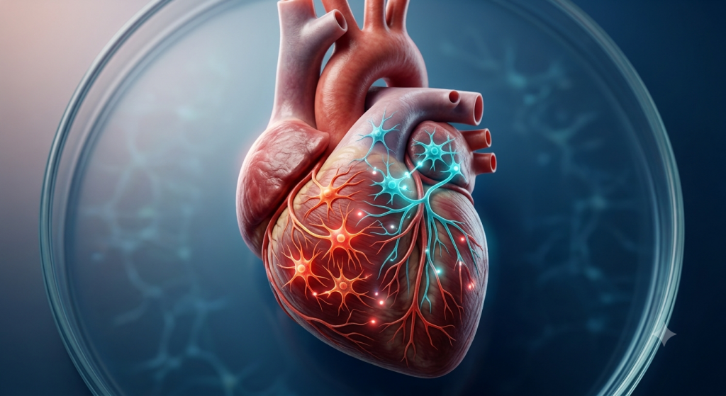 Neural Network in the Heart - AI-generated image.